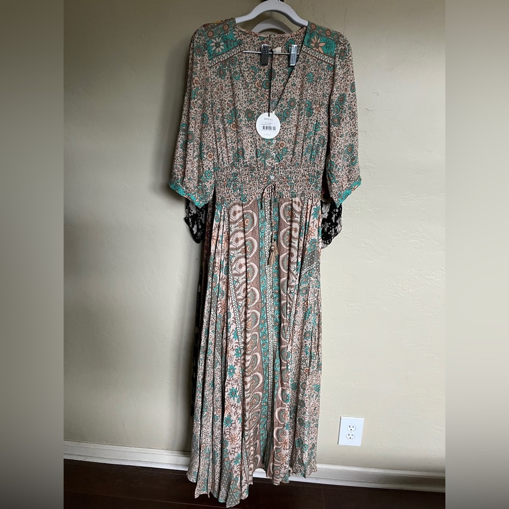 Spell Gypsy Renew UT Boho Blossom gown in sage size Small BNWT